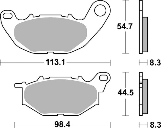 SBS DS Racing dubbla sintrade bromsbelägg fram bild 3 PMMEDIA:84566748998c4b39