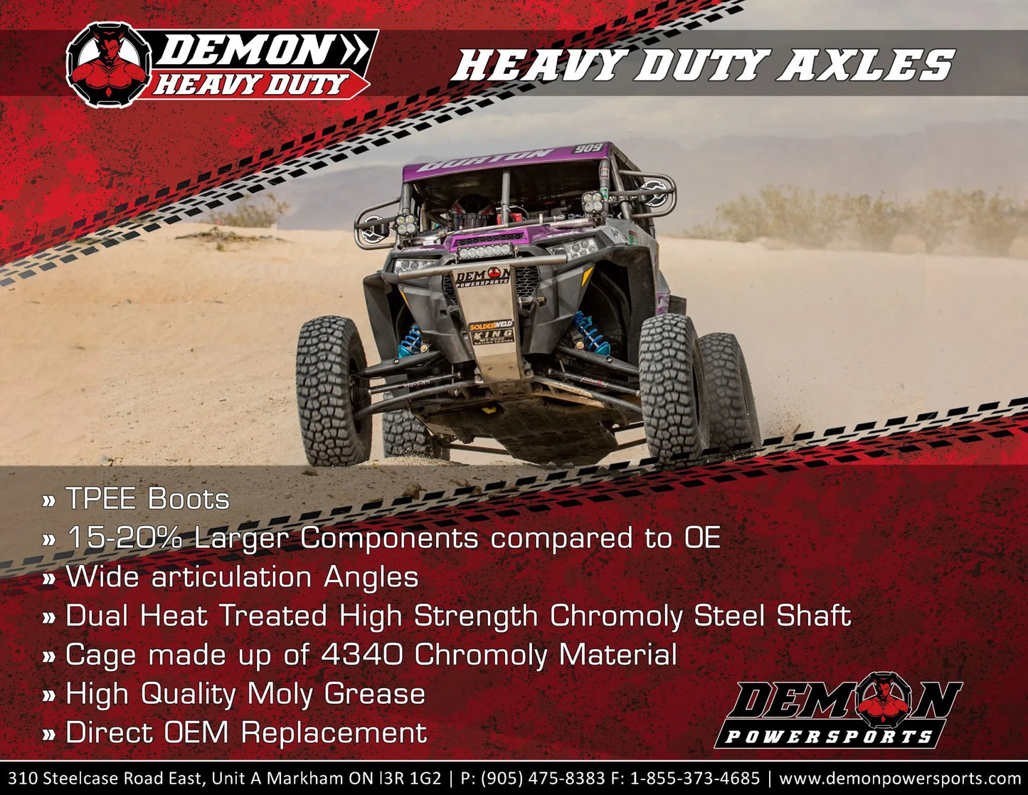 DEMON Heavy-Duty Långhjulsaxel för ATV/UTV bild 5 PMMEDIA:3f1667bd4d648503