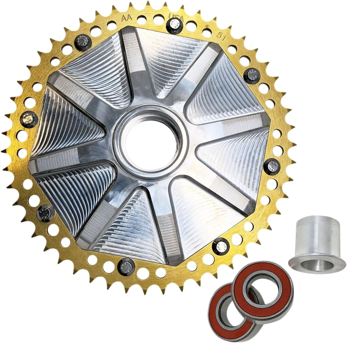 Alloy Art Cush Drive Chain Sprocket Bakdrev stål bild 7 PMMEDIA:69a3a75123f75036