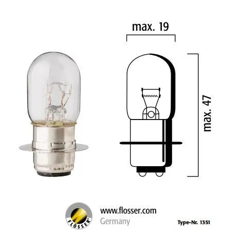 FLOSSER Glödlampor 12V 35/35W P15d-25-1 10-pack bild 1 PMMEDIA:4ebc1c3c1e95ba1d