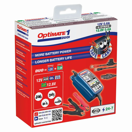TECMATE OptiMate 1 DUO Batteriladdare och Underhållare bild 3 PMMEDIA:b724802590eb406a
