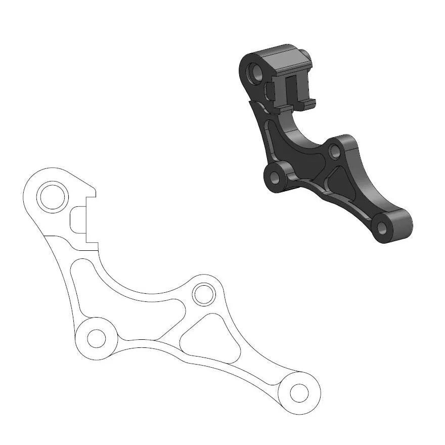 MOTO-MASTER Supermoto Street Bromsok Adapter bild 1 PMMEDIA:0361d855d677e8be