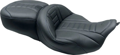 Mustang One-Piece Deluxe Touring Seat with Removable Backrest Option Sadlar Harley Touring bild 5 PMMEDIA:68e29f22cfaec674