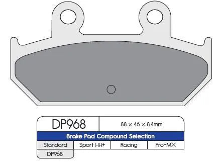 DP BRAKES Standard Sinterade Metallbromsklossar bild 1 PMMEDIA:db39e724051fae0b