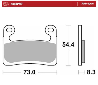 MOTO-MASTER RoadPro Sinter Sport Bromsbelägg Fram bild 1 PMMEDIA:a860233ed8162a2b