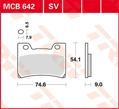 TRW SV Series Sinterade Fram Bromsbelägg MCB642SV bild 1 PMMEDIA:c72816a410361ad3