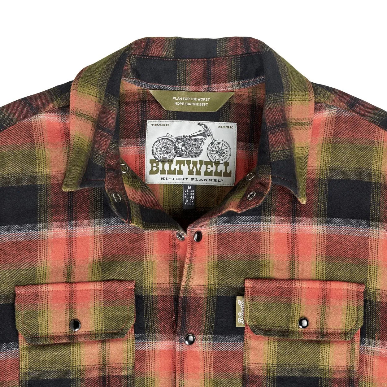 BILTWELL Hi Test Flanellskjorta Rust XS bild 8 PMMEDIA:64eb41921eed9eae