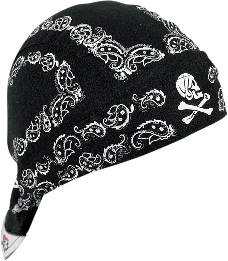 ZAN HEADGEAR Flydanna Black Paisley Bandana bild 1 PMMEDIA:ffe20737fb15a735