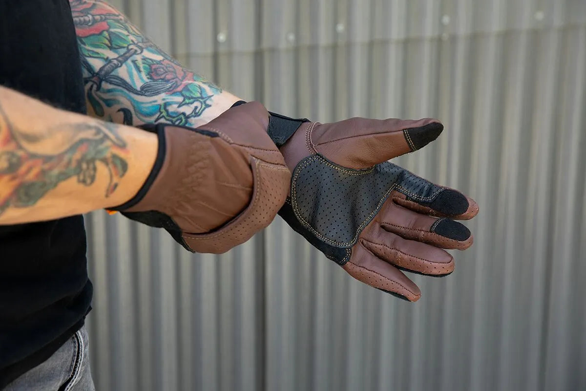 BILTWELL Borrego Handskar XS Choklad bild 8 PMMEDIA:5f80470e1dd65e08