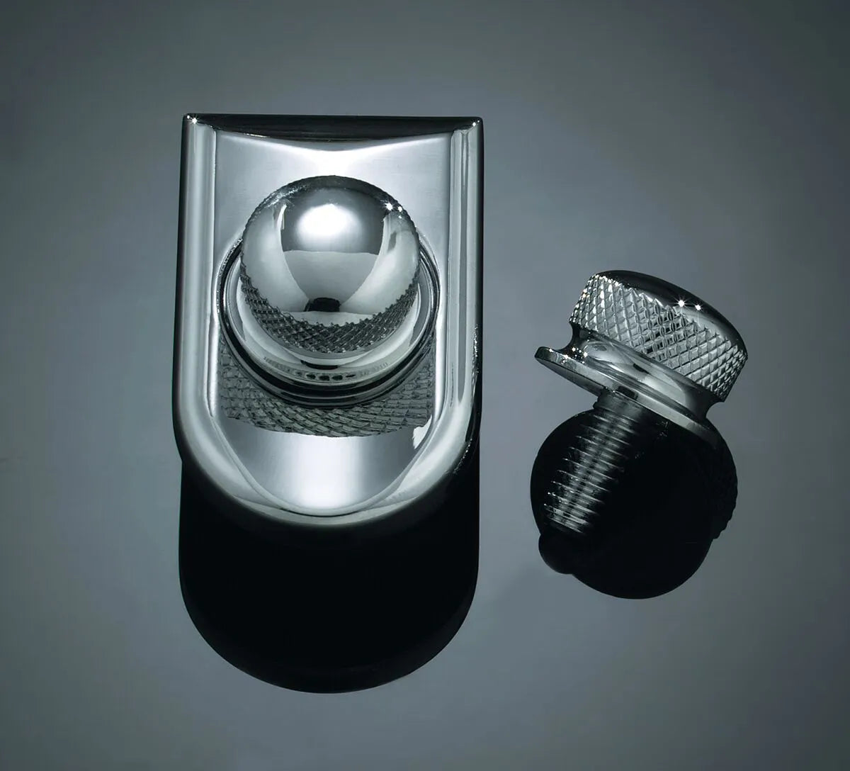 KURYAKYN Knob Seat Knurled - Chrome bild 3 PMMEDIA:73b4eb1b53bb9012