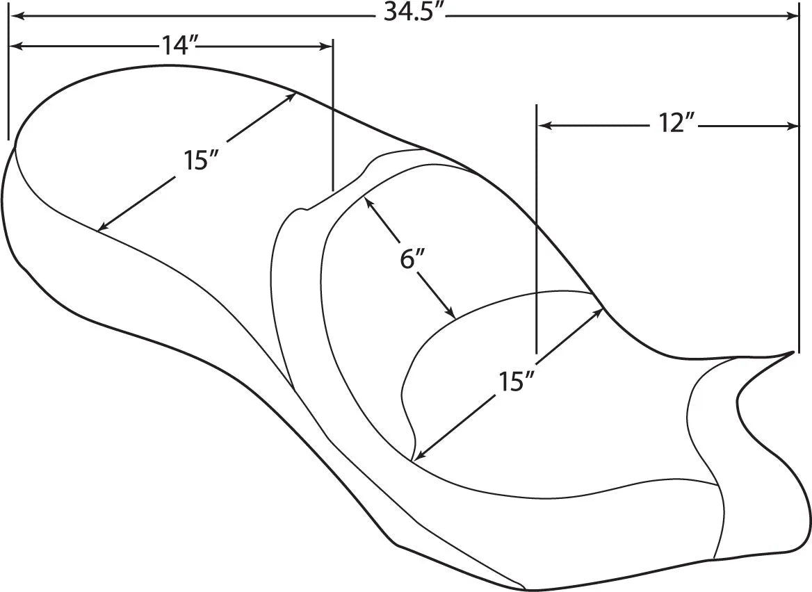 DRAG SPECIALTIES SEATS Low-Profile Touring Sadel bild 5 PMMEDIA:73972c5fd5933767