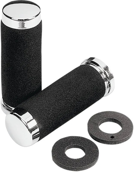 PARTS UNLIMITED Cruiser Grepp med Kromade Ändlock 7/8" 140mm bild 1 PMMEDIA:0f73c2de5ec2a8c2