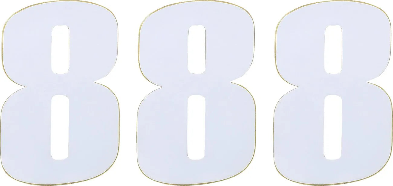 MOOSE OFFROAD HARD-PARTS Vinyl Race Numbers #8 Vit 4,5" bild 1 PMMEDIA:d4d32317fb5404f4