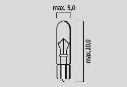 FLOSSER Glödlampsats 12V 2W T5 W2X4,6D 10-pack bild 3 PMMEDIA:daaf2ef5c24aa000