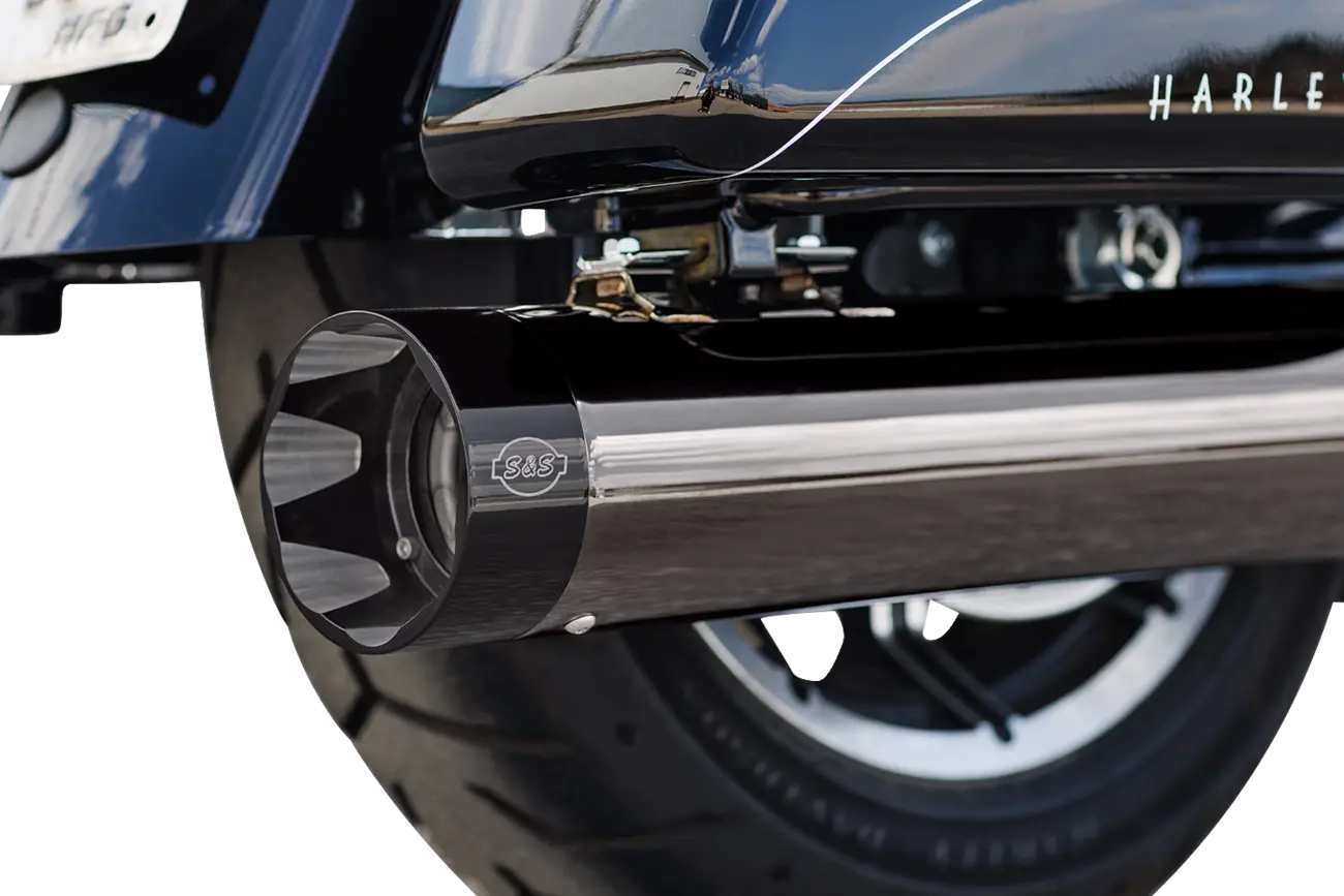 S S Cycle 2-into-1 Sidewinder® Exhaust System Kompletta avgassystem Harley bild 14 PMMEDIA:ecf6c019aa74d351