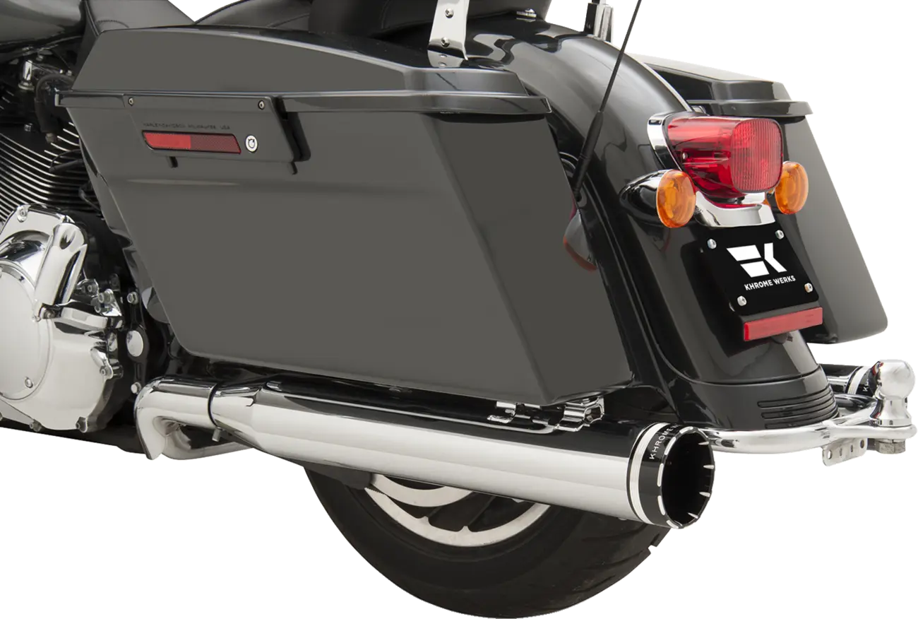 Khrome Werks 2-into-2 Dominator Exhaust System Kompletta avgassystem Harley bild 9 PMMEDIA:cac863f141b0a69d