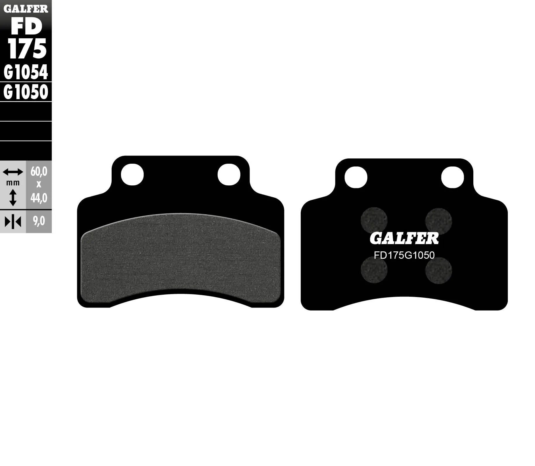GALFER Semi-Metalliska Bromsbelägg bild 1 PMMEDIA:e176459c5353464c