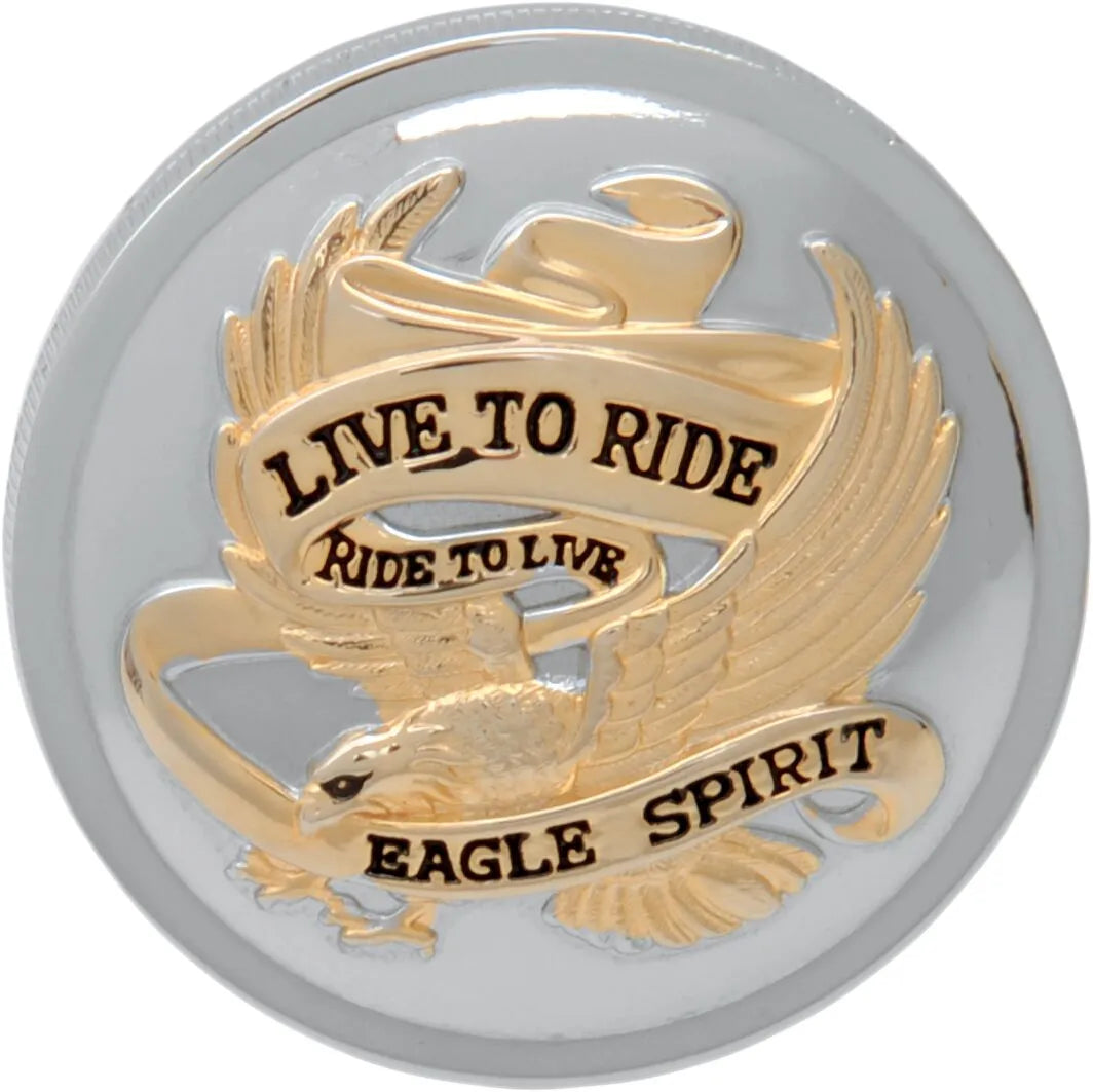DRAG SPECIALTIES "Live to Ride" bensinlock bild 1 PMMEDIA:4f7a1de3f247e06a