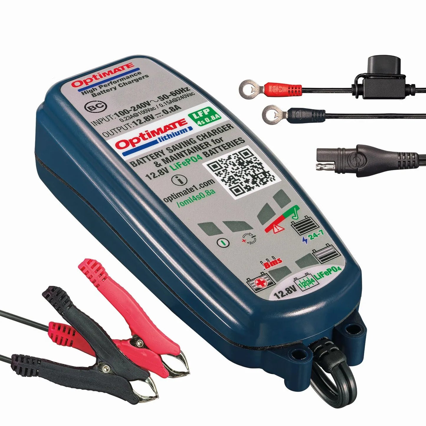 TECMATE OptiMate Lithium LFP 4s 0,8 A Batteriladdare bild 5 PMMEDIA:27477ca8ae05a3be