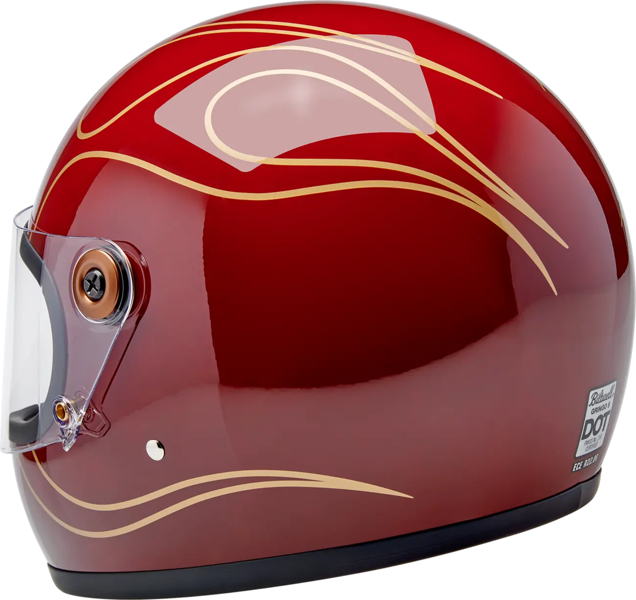 BILTWELL Gringo S Hjälm Glans Röd med Flames Small bild 10 PMMEDIA:0ad14dd19ff35612