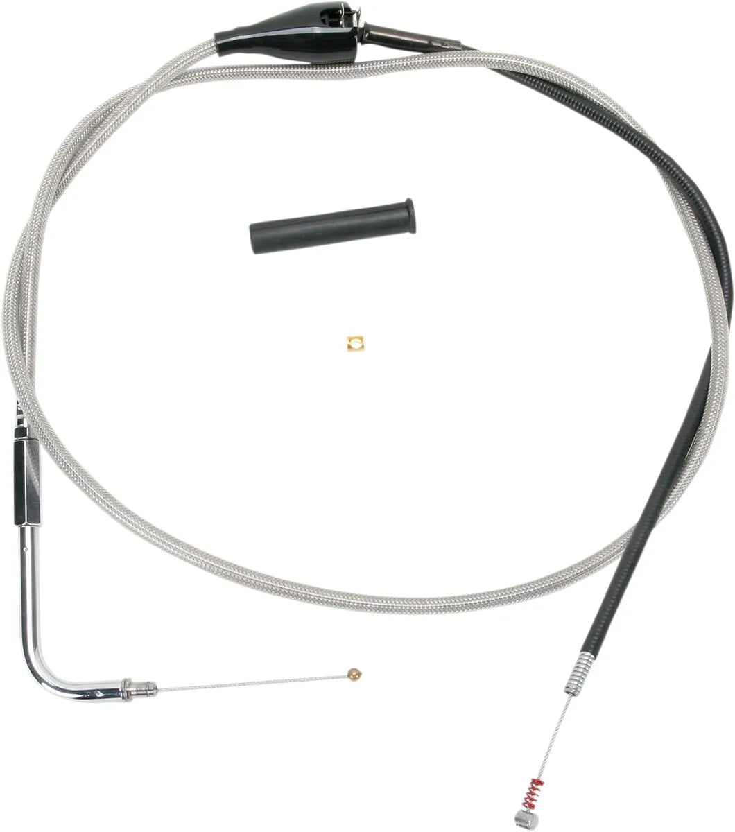 Drag Specialties Stainless Braided Idle Cable Tomgångskablar bild 13 PMMEDIA:a955722419a0f7c3