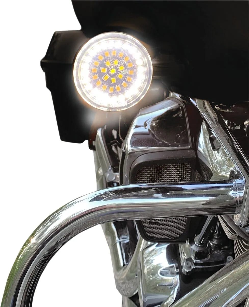 Drag Specialties Front Dual Ring Turn Signal Inserts Blinkers bild 4 PMMEDIA:2749608884aa3cd7
