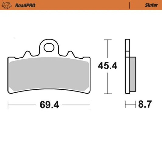 MOTO-MASTER RoadPRO Sinter Scooter Bromsbelägg bild 1 PMMEDIA:b438152768566d27