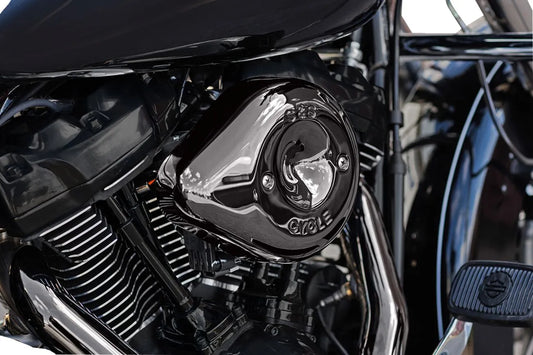 S&S CYCLE Stealth Teardrop Luftfilterkåpa Lava Chrome M8 2017-2023 bild 2 PMMEDIA:206dcecf8c1c60e8