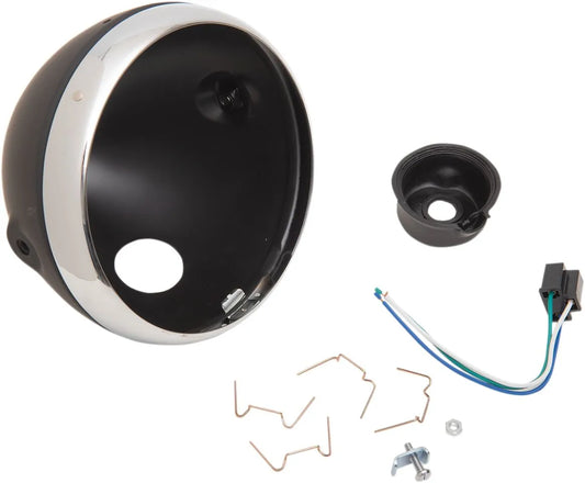 Emgo Lucas Style 7" Side Mount Headlight Shells Strålkastare bild 2 PMMEDIA:d2270c6e89f24214