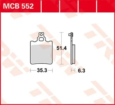 TRW Bromsbelägg MCB552 Sintermetall bild 1 PMMEDIA:dde95eebf2cd67f7