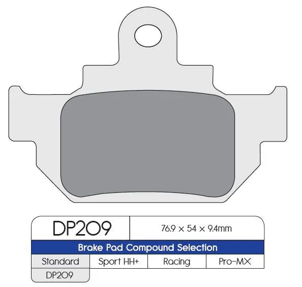 DP BRAKES Standard Sintered Metall Bromsbelägg bild 1 PMMEDIA:33f66b6e896111a8