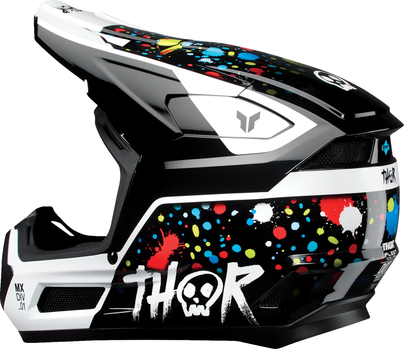 Thor Youth Fleet Splat Offroadhjälm integral barn bild 4 PMMEDIA:b310202d35bb95f6