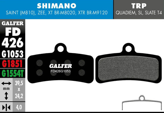 GALFER G1053 Standard Bromsbelägg bild 1 PMMEDIA:5a7e79589f308f32