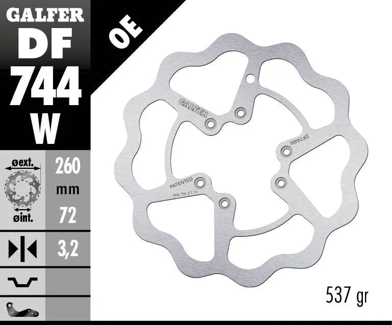 GALFER Wave® Bromsskiva Fast bild 2 PMMEDIA:a31d89787c0f6f2a