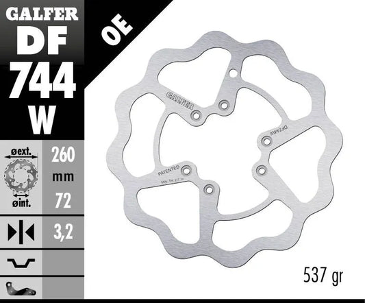GALFER Wave® Bromsskiva Fast bild 2 PMMEDIA:a31d89787c0f6f2a