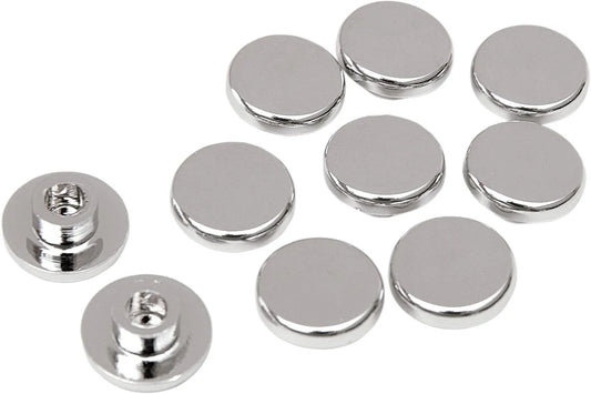 DRAG SPECIALTIES Bolt Covers 1/4" Chrome bild 1 PMMEDIA:f51d14956448ea3d