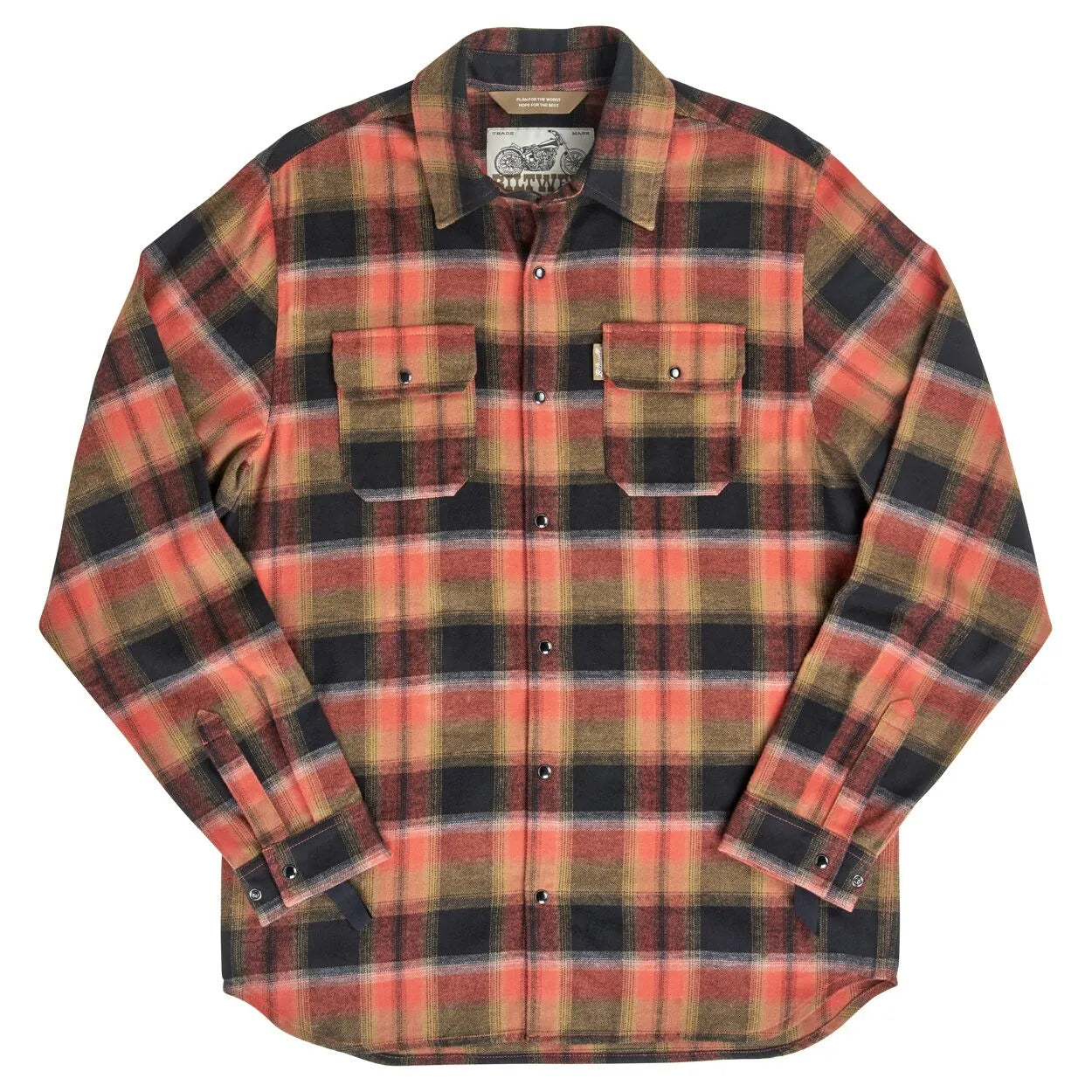 BILTWELL Hi Test Flanellskjorta Rust XS bild 1 PMMEDIA:b9c39a727044cfdb