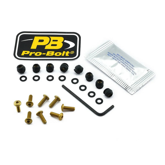 PRO BOLT Aluminium Skruvkit för Skärm Guld bild 1 PMMEDIA:2c187d484952108b