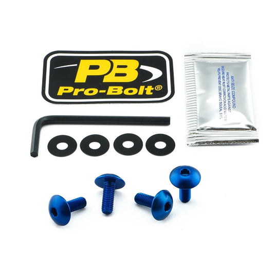 PRO BOLT Aluminium Skruvkit för Nummerplåt M6x16 Blå bild 1 PMMEDIA:290eb851c7e7202c