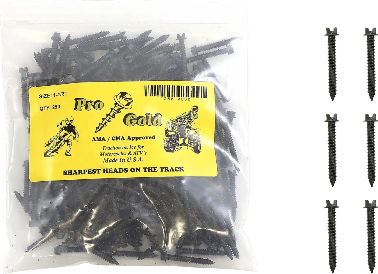 GOLD SCREWS Pro Gold Ice Screws 1-1/2" 250 bild 1 PMMEDIA:757a821bb3e51072