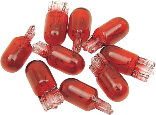 DRAG SPECIALTIES Marker Light Wedge Glödlampa Röd 12V 5W 10-pack bild 1 PMMEDIA:1b53cd33d3ddf55d
