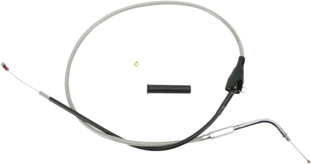 Drag Specialties Stainless Braided Idle Cable Tomgångskablar bild 14 PMMEDIA:a5790a3209627d62