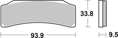 SBS DS Racing Dual Sintered Bromsbelägg bild 3 PMMEDIA:1823fcdb8e41f46c