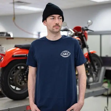 S&S CYCLE Performance T-shirt Navy S bild 2 PMMEDIA:45ddaa2669c8e25e