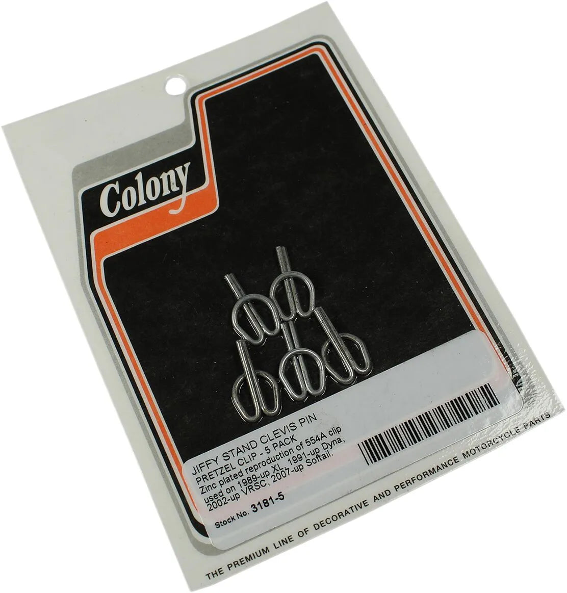 COLONY Jiffy Stand Clevis Pin Pretzel Clips 5-pack bild 1 PMMEDIA:c6c3611f40387141