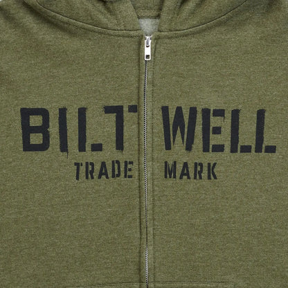 BILTWELL Stencil Zip Hoodie Olive S bild 4 PMMEDIA:a3c1dd6818080f74
