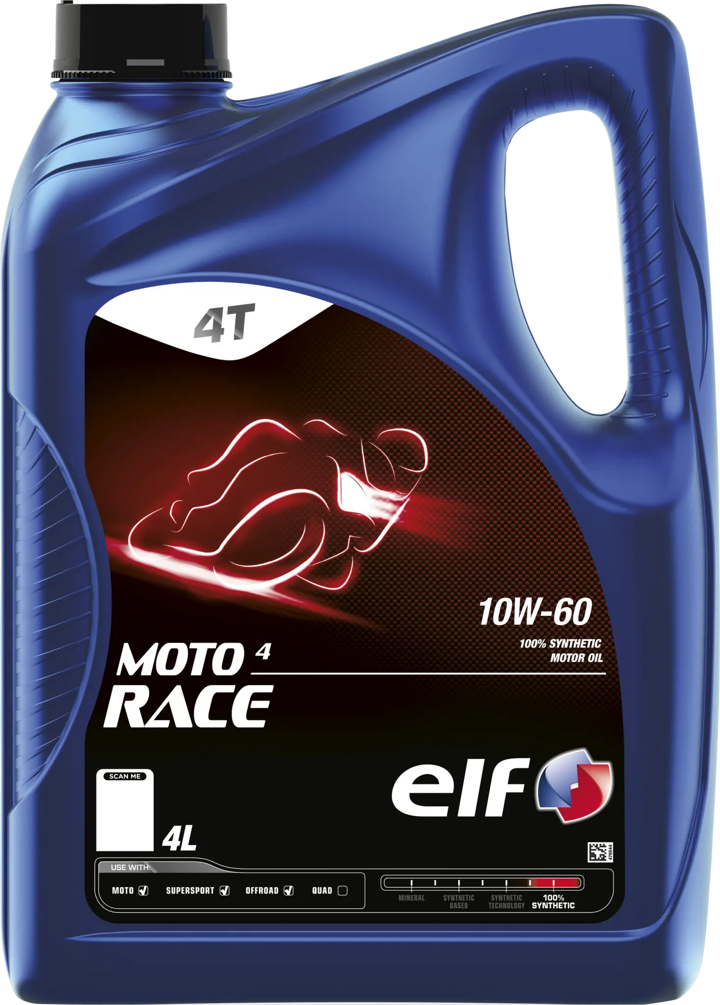 ELF Moto 4 Race 10W-60 SYN Motorolja 4L bild 1 PMMEDIA:91fd698b42cff140