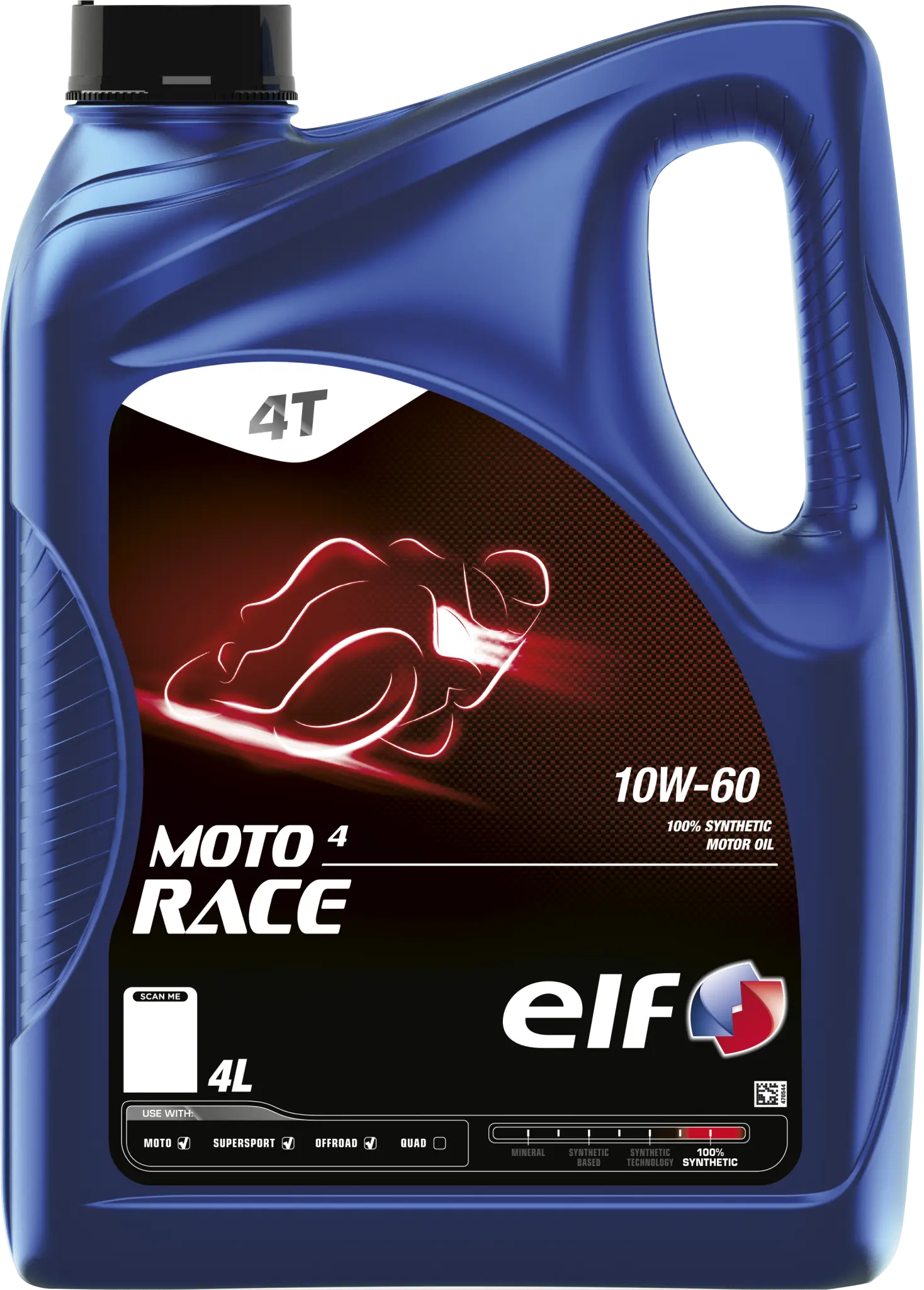 ELF Moto 4 Race 10W-60 SYN Motorolja 4L bild 1 PMMEDIA:91fd698b42cff140