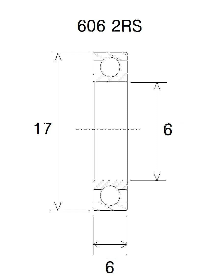BLACK BEARING B5 Kullager 6x17x6 mm bild 1 PMMEDIA:78230e44a95dc15a