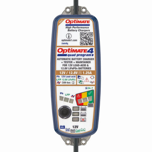 TECMATE OptiMate 4 Quad Program Batteriladdare bild 1 PMMEDIA:1b82b7d0722e3422